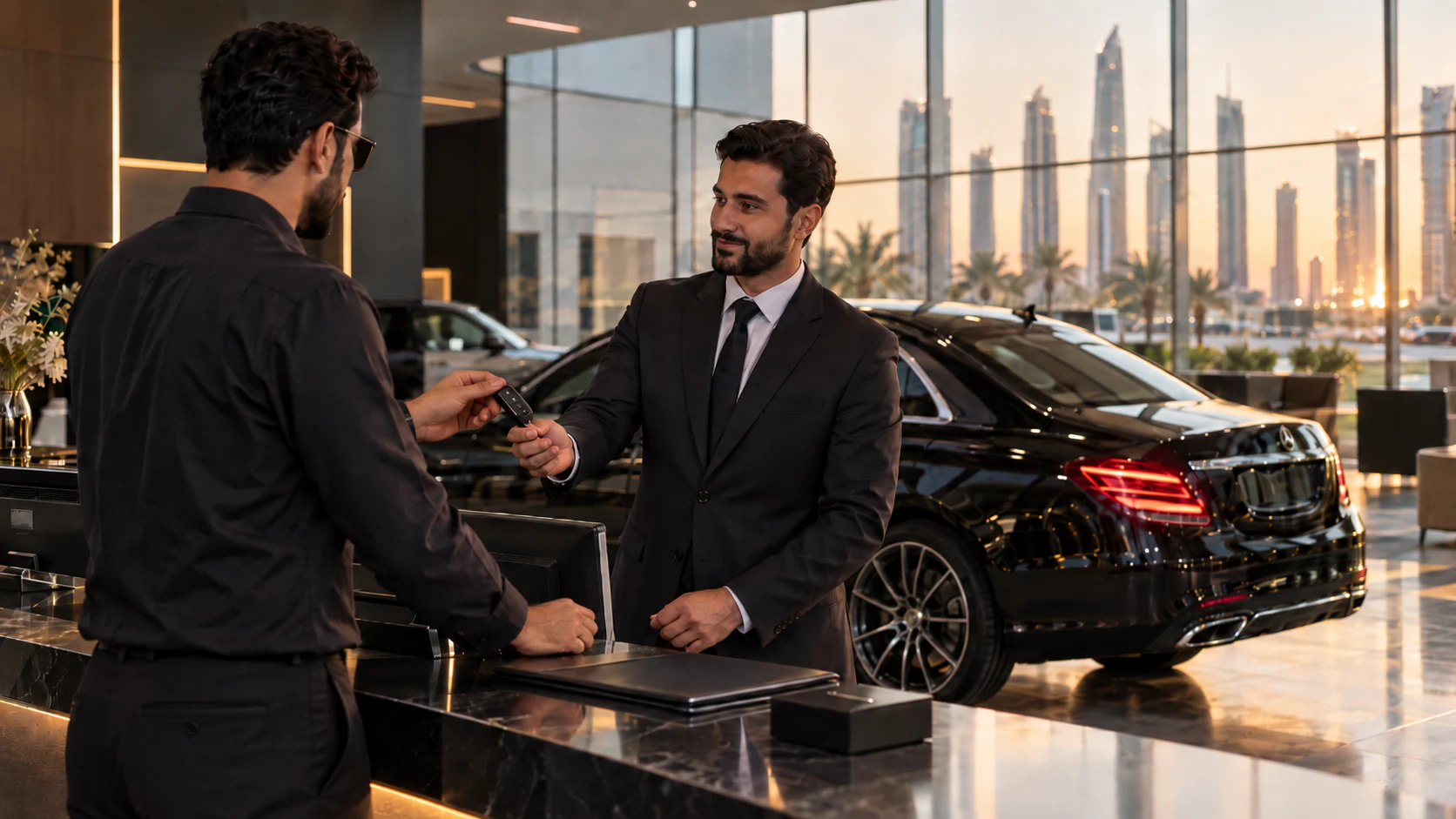 تسليم مركبات الإيجار بالنيابة عن العميل